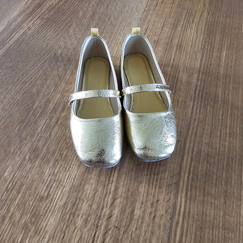 H&M Gold Kids Mary Jane Shoes